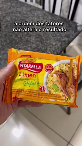 a ordem dos fatores nao altera o resultado 😂