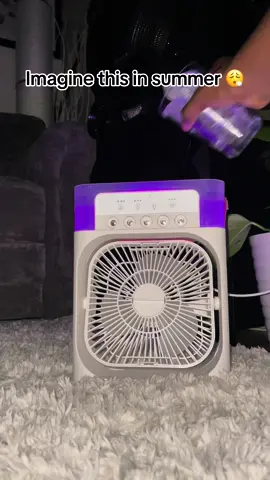 This will be perfect for summer!😮‍💨❄️ #fyp #Summer #trending #portable #fan #gadget #foryou #tiktokmademebuylt 