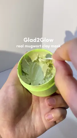 mask time💫 #mugwortmask #claymask #glad2glow #glad2glowmugwortmask #skincare  