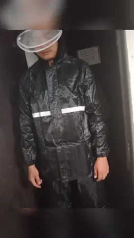 Raincoat for motorcycle rider waterproof  for men heavy duty rainsuit with faceshield