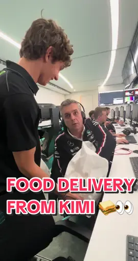 Kimi delivering the goods from Bologna 🤤🙏🥪 #F1 #MercedesAMGF1 #Mercedes #KimiAntonelli #Food #Italy #Bologna 