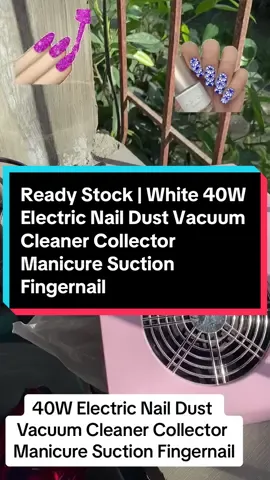 #fyp 40W Electric Nail Dust Vacuum Cleaner Collector Manicure Suction Fingernail