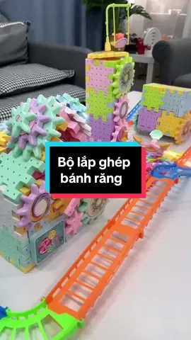 Bộ lắp ghép bánh răng có động cơ 203 chi tiết cho bé #xuhuong #fpyシ #dochoi 