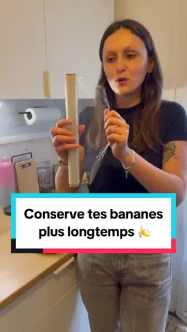 Conserve tes bananes plus longtemps 🍌 #bananes #fruit #frais #conserver #astuce #conseil #cuisine #astucecuisine 