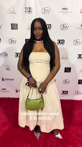 #denverfashionweek was one for the books! Such a unique experience to be a part of. I attended their sixth night, which was the bridal show, which left me feeling so giddy and inspired as. a bride to be!!!! I opted for this off white dress from @Free People *  #styleinspo #thingstodoindenver #fashiontiktok #whatiwore #freepeople #howtostyle #gifted #denvercolorado #303magazine #coach #anthropologie 