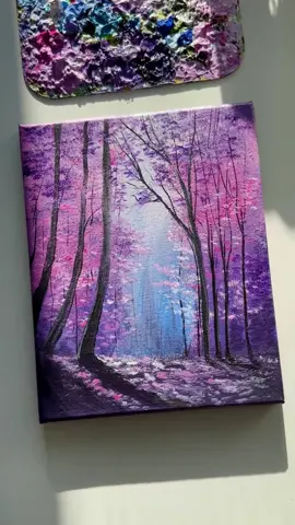 Enchanted Forest Painting 2 🎨🦄 . . . . . . . . . . . . . . . . . . . . . . . . . . #art #howtopaint #acrylic #easyart #canvascreations #artworks #forestpainting #aestheticart #colorfulpainting #paintingtutorial #howtodraw #acrylicartist #youngartist #artworkideas #femalepainter #skypainting #painters #artistoftiktok #naturalart #natureart 