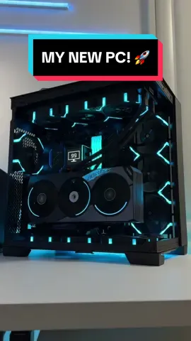 PC REVEAL 🚨 So here’s my brand new PC where I fitted the huge 4080 Super and added some new parts as well 😇 Do you like this more than the previous one? 👀 . . . #pcgaming #4080super #gamingpc #pcbeast #99setups 