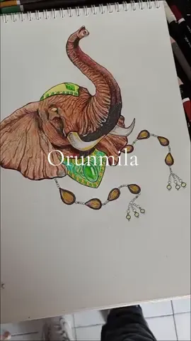 Elefante Orunmila #orula #dibujo #arteyoruba #yoruba #elefante #ifa #orula #orunmila 