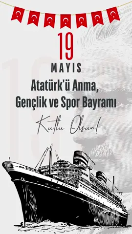19 Mayıs Atatürk'ü Anma, Gençlik ve Spor Bayramımız Kutlu Olsun! #19mayıs #atatürk #samsun #millimücadele 
