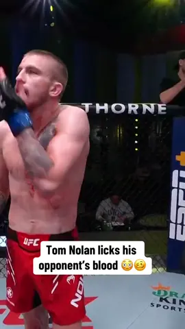 That’s certainly one way to celebrate your first UFC win 🫣 #tomnolan #UFC #mm 
