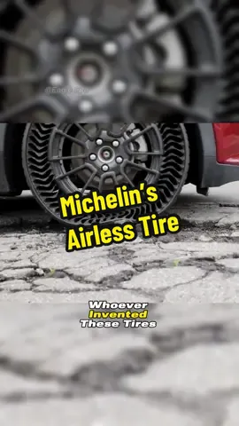 You can never get  a puncture on these tires! #documentary #engineering #tires #airlesstires #michelin 