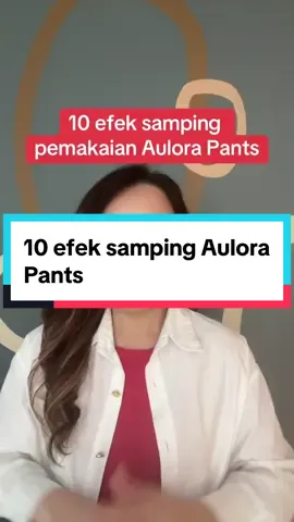 10 efek samping dari pemakaian Aulora pants : 1. Menjadi lebih muda 2. Tidur lebih nyenyak 3. Sirkulasi darah lancar 4. Imun meningkat 5. Mempertahankan suhu tubuh 6. Lebih enerjik 7. Mengendurkan otot tegang 8. Meningkatkan metabolisme 9. Nyaman & Rilex 10. Perut rata, bokong naik, pelvic rapat, singset #aulorapantswithkodenshi #aulorapants #auloraseries 
