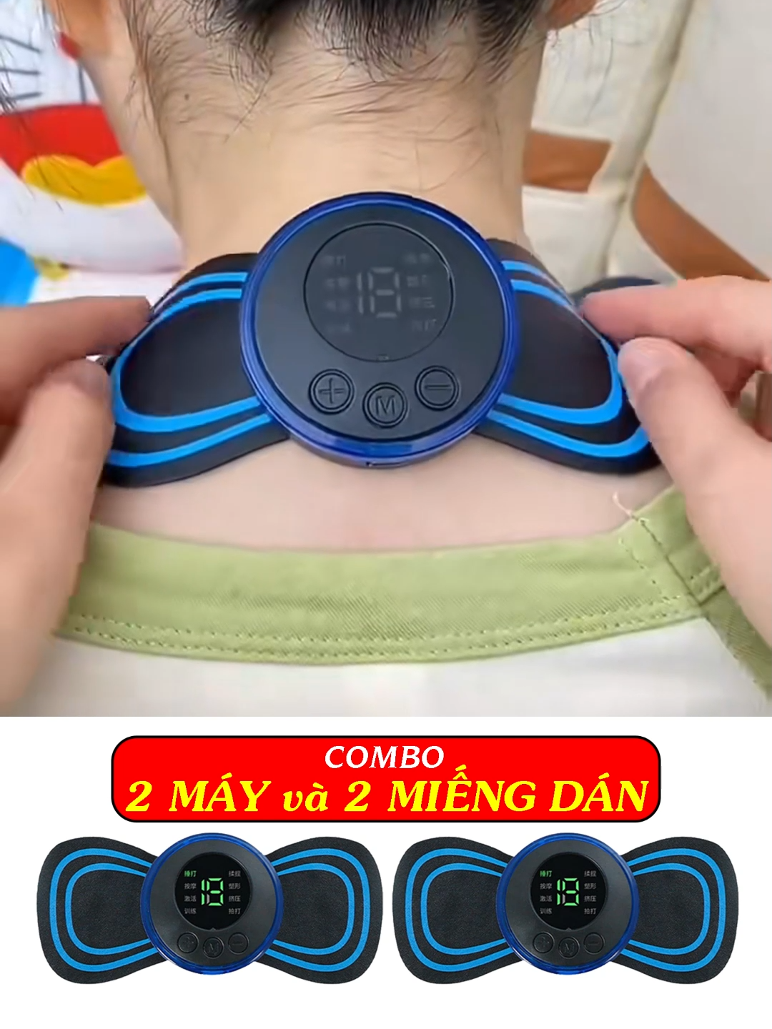 Combo máy massage mini quốc dân giá siêu rẻ, mọi người nên mua nha! #maymassagemini #miengdan #xungdien #ems #maymatxa #yeucaidep