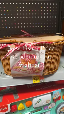 So many cute finds at walmart today! Look at these new wooden fisher price toys! I need them all especially that picnic basket!💕 @Fisher-Price #CapCut 