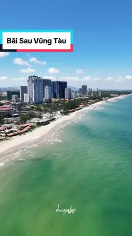 Bãi Sau Vũng Tàu. Cảnh với nhạc thế này chữa lành được không mọi người 👏🏻 #dji #drone #flycam #vungtau #beach #ducgialai #viral 