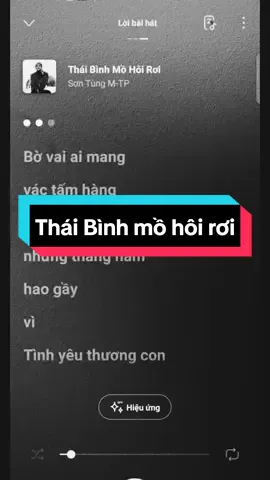 #thaibinhmohoiroi #sontungmtp #lyrics #music #hmusic277 