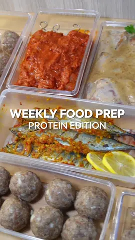 Replying to @BELLA Weekly Food Prep Protein Edition lagiii! Serius selama ga food prep jadi boros banget😭😂 dari semua menu, kira-kira kalian mau resep yang mana dulu nih? - Ikan tongkol bakar bumbu Aceh - ⁠Ayam panggang wijen sangrai - ⁠Thai fried chicken - ⁠Ayam goreng rempah - ⁠Tandoori chicken skewers  - ⁠Bola-bola daging keju #foodprep #longervideos #foodpreparation #ikantongkol #tandooriskewers #ayamrempah #thaifriedchicken #ayampanggang #mealprep #masaksederhana #belanjamingguan #belanjabulanan #kostlife #fypage #tipsfoodprep #adayinmylife #mamaklyfe #foodtiktok #menusatuminggu #asmrsounds #asmrvideo #asmrfood #asmrsound #viral #foodprep #foodpreparation #stockmakanan #stocklauk #fyp #fypシ #fypage #fypシ゚#viral #fypdongggggggg #fypp #fypdong #fypgakni #fypsound 