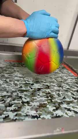 Hydro Dipping Football #satisfying #hydrodipping 