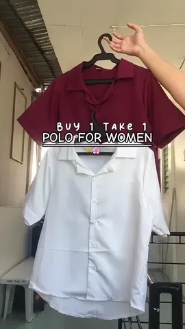 BILI KA NA‼️Highly recommended buy 1 take 1 polo shirt women 🫶💗 #polo #polooutfit #fyp #buy1take1 #tiktokshop 