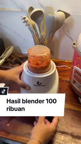 Blender 100 ribuan bisa halusin bumbu dengan sempurna✨ ga nyesel beli #blender #blender2in1 #blenderhanriver 