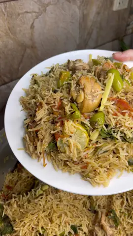 Ami Jaan kay hath ki Mint Pulao Biryani✨😍 Save this Recipe to try later 🫶🏻 Ingredients: Oil as required  Chicken 1 na a half kg Onion - 3 Ginger 1-tbsp Garlic 1-tbsp Sabut Garam Masala 1-tbsp  Garam Masala Powder 1-tbsp  Cumin (Zeera) 1-tbsp  Tomatoes - 4 Yogurt 2-Cups Salt to taste  Chilli flakes 1-tbsp  Red chilli powder 1-tbsp  Rice 1-n a halfkg Green chillies  Coriander leaves  Mint Leaves  Lemon Slices  Aloo Bukhara half cup Directions: ✨ In a Pan, add oil , Onion & fry until golden brown. ✨ Add Ginger ,Garlic & Sabut Garam Masala. Cook until light brown. ✨ Add Chicken & cook until it changes colour. ✨Add all the spices mentioned above  ✨Add Yogurt & Tomatoes, cover & cook on medium flame for 5-6minutes then cook on high flame until oil separates. ✨Add Coriander& Mint Leaves. Mix well. ✨Add Chicken Cubes, Aloo Bukhara & Chilli flakes. ✨Add Water as required, mix well & bring it to Boil. ✨Add soaked rice, cook on high flame until water is reduced to 1 Cup. ✨ Add Coriander leaves , Mint Leaves, Lemon Slices Green Chillies on the top as per your choice. ✨Now cover & steam cook on low flame for 20 minutes. ✨Serve Pulao Biryani with Raita, Salad & Achaar. Enjoy !! #foryou #foryoupage 