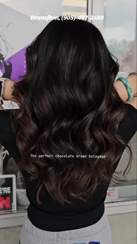 chocolate brown balayage for girls who donot want too much bleach used and want something easy to maintain #thestyloria #fyp #foryoupage #chocolatebrownbalayage #balayage #chocolatebrownhair #bestsalonbrampton #bramptonsalonandspa #salonnearme #bramptonhairstylist #satisfyingcoloring #viralsounds @Mon Platin @Wella Professionals 