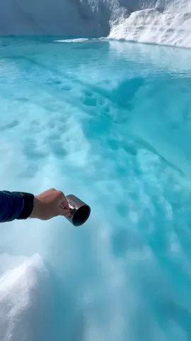 Purest form of Water, Glacier Water #glacierwater #mountainwater #nature #ocean #northseatiktok #impossiblecatchoncamera #purewater 