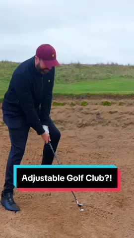 Using an adjustable golf club in a bunker! 🏌️‍♂️ #golf #golfer #golftiktok 