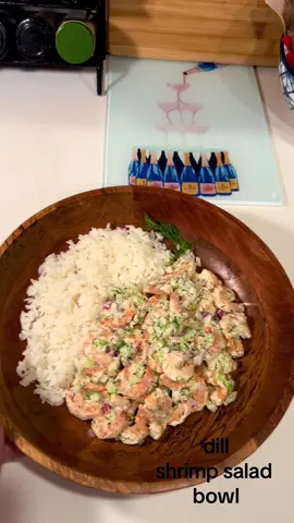 dill shrimp salad bowl🍤🌿 dill salad recipe: -1/2 cup celery  -1/4 a red onion -1/3 cup mayo -1-2 teaspoons dijon mustard  -juice from 1/2 lemon -1 1/2 tablespoons dill Combine with 1lb chilled shrimp #healthyrecipes #shrimpsalad #shrimp #fyp #EasyRecipes #EasyRecipe #DinnerIdeas #snackideas #cooking #mealideas #dinnerrecipe 