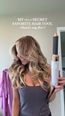 Bestie you don’t need an expensive tool. They all do the same thing. #hairtok #hairtutorial #bigbouncycurls #curlstutorial #blowout #airstyler #bighair #momtok 