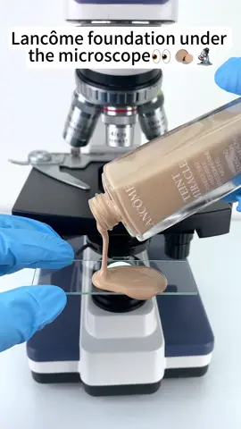 Lancôme look cool at 400x magnification! #microscope 