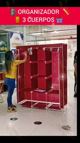 Ropero Armable 3 Cuerpos ¡Transforma tu espacio con el Clóset Ropero Armable! 🌟 ✅️ Portátil y fácil de transportar: Cambia de lugar tu clóset rápidamente sin esfuerzo. ✅️ Fácil de armar: No necesitas herramientas, solo tus manos y un par de minutos. ⏱️ ✅️ Dimensiones: 130 x 45 x 170 cm, perfecto para cualquier rincón. ✅️ Color disponible: Beige, elegante y combinable. 🎨 ✅️ Nota: Las imágenes son referenciales. Las medidas y el color pueden variar ligeramente. ¡Organiza tu hogar con estilo y practicidad! ✨ #RoperoArmable #OrganizaciónHogar #ClósetPortátil #FácilDeArmar #DecoraciónInterior #MueblesPrácticos #EspacioOrganizado 