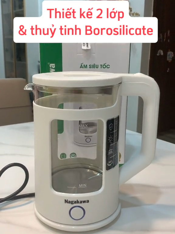 Unboxing Ấm siêu tốc Nagakawa NAG0318 - Thiết kế tính tế, sang trọng #fyp #nagakawa #tetdeanhlohet #Tet_de_anh_lo_het #amsieutoc #tiktok