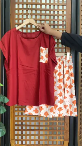 Udah redy motif baru nih 😍#pajamasgemas #rayonviscosepremium #onesetkekinian 