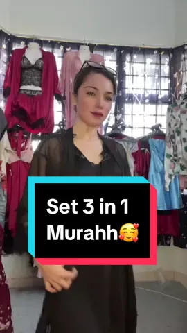Yg nk kawen tu grab cpt set 3 dlm 1 ni korg.. murahhhh sgt😱 #bajutidurmurah #sexynightwear #bajutidurwanita #bajutidurperempuan #bajutidurviral #bajutidurplussize #lace 