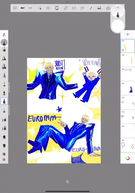 Couldnt stop listening to Europapa so i drew @joost :D #art #fyp #eurovision #joost #joostklein 