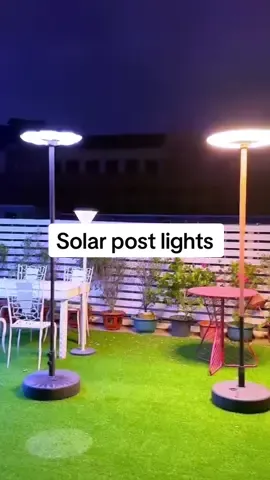 Solar post lights outdoor#led #solarstreetlight #lamp #TikTokMadeMeBuvlt #foryou #fyp 