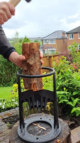 Ditch that axe and split wood the smart and easy way 🔥 Whether burning wood on an indoor log burner or outdoors on your fire pit, pizza oven, hot tub or grill - the Kindling Cracker™️ firewood splitter makes getting manageable pieces a breeze. #firepit  #fireplace  #patio #fire  #firewood #spring  #backgarden #woodsmoke  #gardenlife  #garden  #familytime #kindlingcracker  #fandangofiretools #logburner 