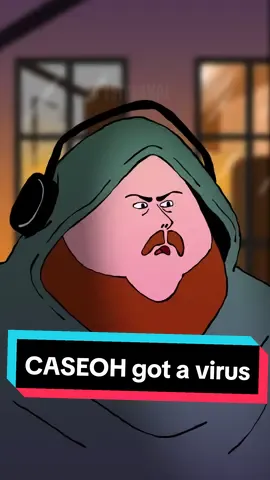 I think he for real just got a virus 🔥  @Case #caseoh  #animation #parody #meme #cestpasmal #animated #cartoon #2d 