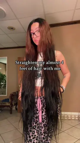 Its been over a month since I last straightened my hair #longhair 