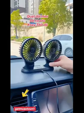 Quạt đôi mini xoay 360 độ , đầu USB đề bàn hay ô tô đều tiện lợi. Mời các bác tham khảo giỏ hàng bên dưới màn hình🧨# #xuhuong #fyp #gatmuaoto #phukienoto #quatmini #quatdoimini12vxoay360do 