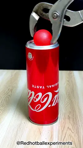 1000°C RHCB vs Coca Cola ( Aluminium Can ) #donebyprofessional #dontattemptathome #satisfying #experiment #Science #asmrsounds #rhcb #cocacola #redhotballvs #fyp 