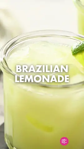 Brazilian lemonade is a 4-ingredient drink that is tangy, creamy, and refreshing! #FoodTok #fyp #lemonaderecipes #brazilianlemonade #drinkrecipes #grilling