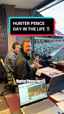 Coolest job in the world 🎙️ @Hunter Pence #DayInTheLife #Broadcaster #Sportscaster #Baseball #SFGiants 