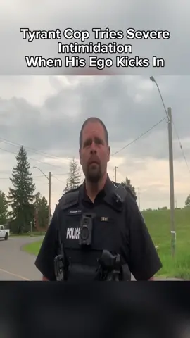 Tyrant Cop Tries Severe Intimidation When His Eg