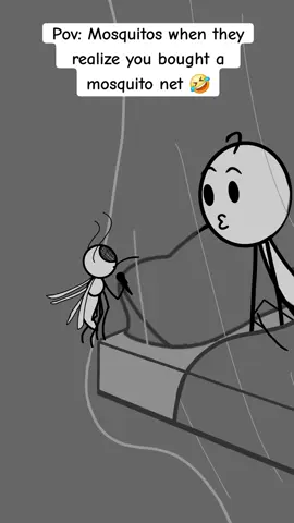 Mosquitos when they realize you bought a mosquito net 🤣 #blockblast #fyp #animation #animationmeme #viral #foryou #relatable #humor #usa🇺🇸 #mosquitos 