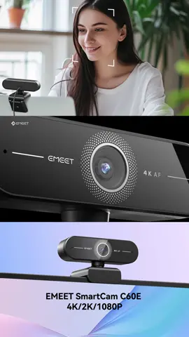 Budget 4k/2k/1080p webcam with free shipping!!!! #emeet #webcam #2k #4k #camera #onlinemeeting #livestream #emeetc60e 