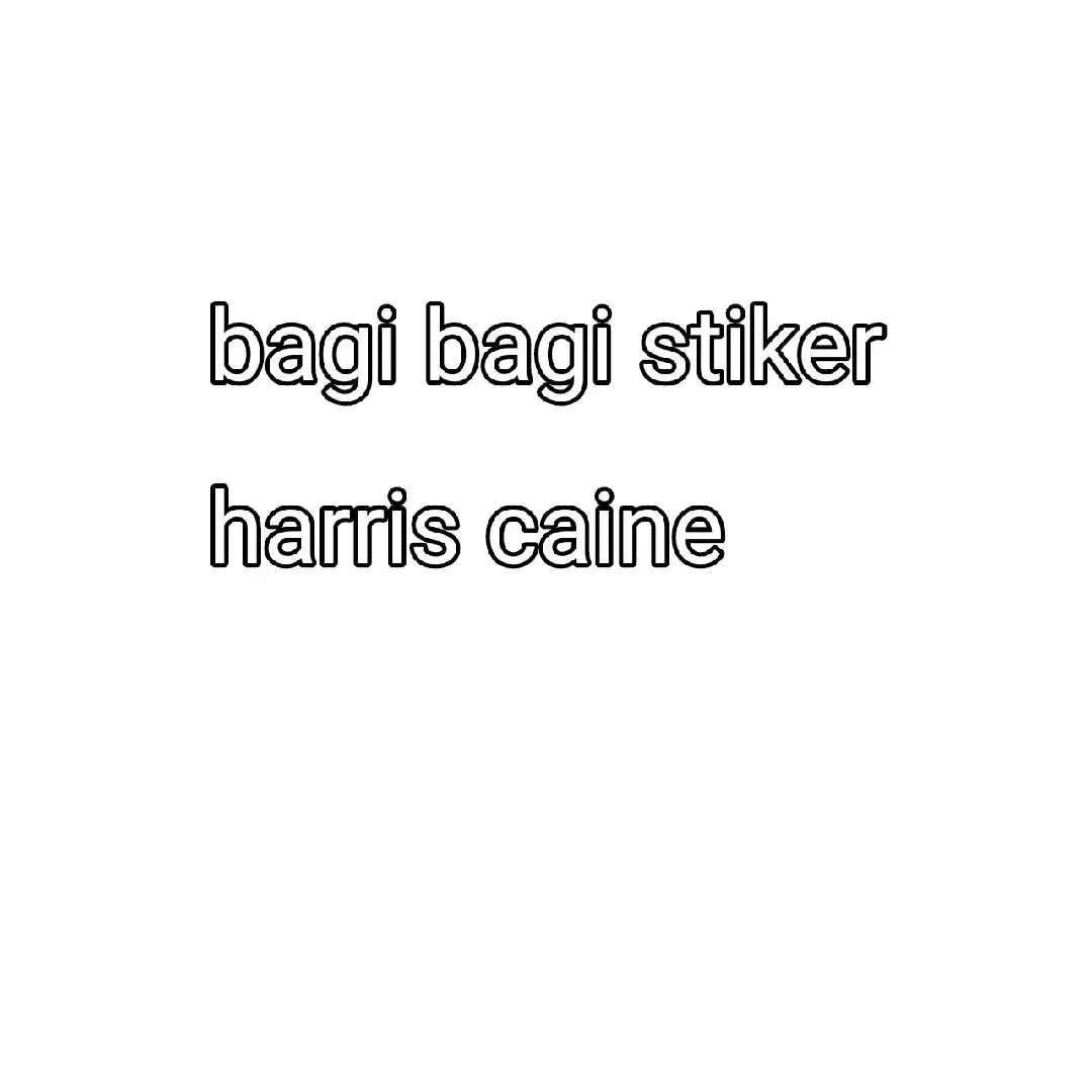 stiker harris caine#fyp #harriscaine 