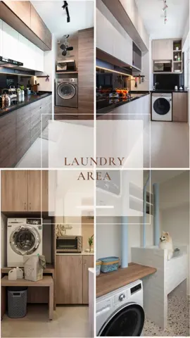 Small laundry room ideas to maximize your space and style! #interiordesign #resalehdb #sgcondo #themakersdesignstudio  #newcondo #resalecondo #laundryroom #btodesign #homereno #homeowners #resalereno #homerenovation #newbto #interiorphotography #carpentry #condointerior #designlife #renovation #bto #hdbbto #hdb #homedecor #renosg #renovationsg #condo #newhome #qanvast #landed #ID 