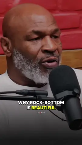 Embrace the struggle. Speaker: Mike Tyson #rockbottom #struggle #deepthoughts